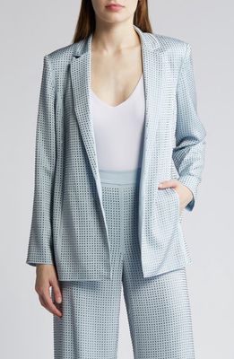 KOBI HALPERIN Brett Rhinestone Embellished Silk Wrap Jacket in Chambre