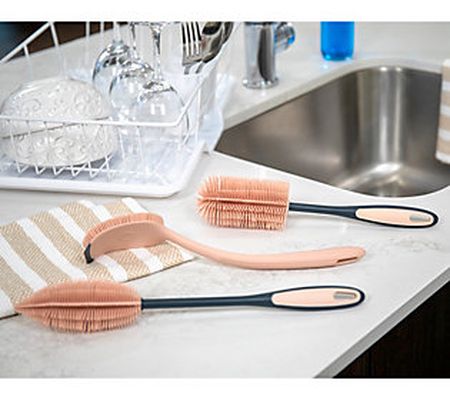 Kochblume Set of 3 Silicone Cleaning Brushes