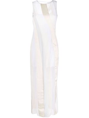 Koché cut out-detail sleeveless maxi dress - White