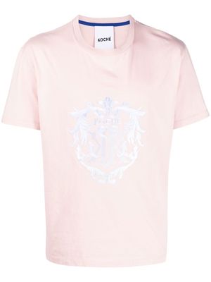 Koché graphic-print T-shirt - Pink