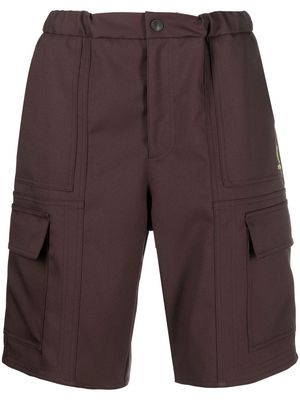 Koché high-waisted cargo shorts - Brown