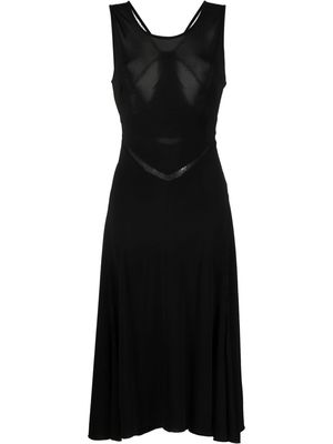 Koché lace-detail midi dress - Black