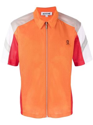 Koché logo-detail shortsleeved shirt - Orange