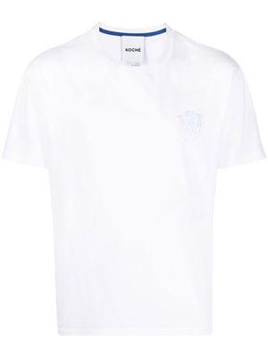 Koché logo-embroidered short-sleeve T-shirt - White