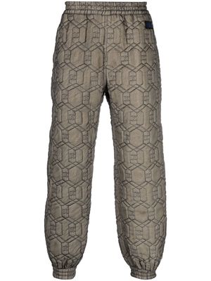 Koché logo jacquard quilted joggers - Grey