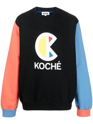 Koché logo-print longsleeved sweatshirt - Black