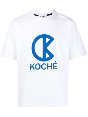 Koché logo-print short-sleeve T-shirt - White
