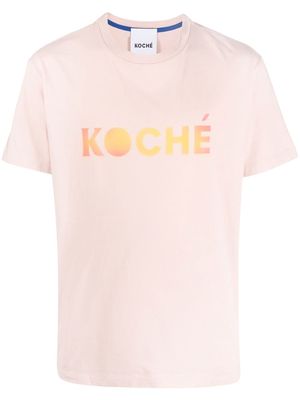 Koché logo-print T-shirt - Pink