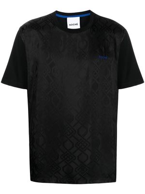 Koché monogram pattern T-shirt - Black