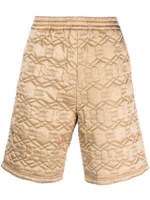 Koché monogram-quilt Bermuda shorts - Neutrals