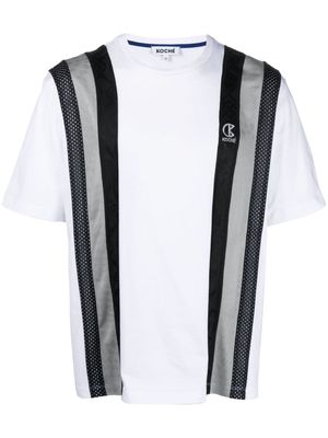 Koché stripe-pattern T-shirt - White