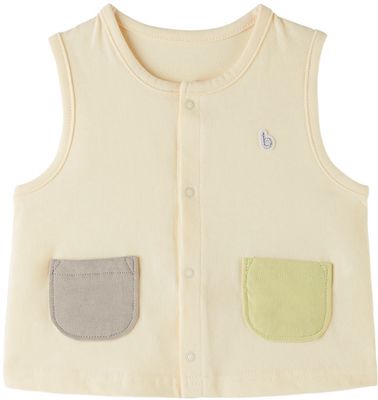 Kodomo BEAMS Baby Off-White Cotton Vest