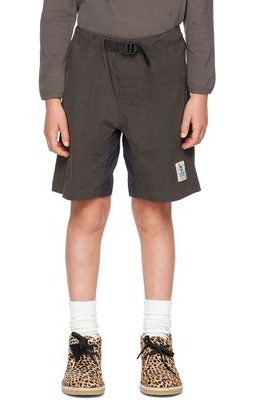 Kodomo BEAMS Kids Gray & Navy Cotton Shorts