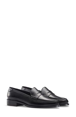 Koio Brera Leather Penny Loafer in Nero