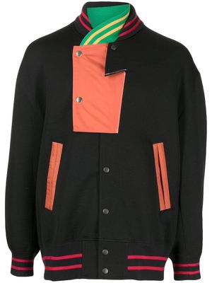 Kolor asymmetric bomber jacket - Black
