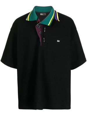 Kolor asymmetric layered-collar T-shirt - Black