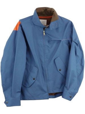 Kolor asymmetric lightweight jacket - Blue