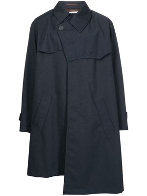 Kolor asymmetric shirt coat - Blue