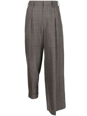 Kolor asymmetric tailored trousers - Brown