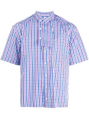 Kolor check-print cotton shirt - Multicolour