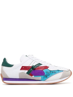 Kolor colour-block panelled lace-up shoes - Multicolour