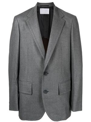 Kolor contrast-panel blazer - Grey
