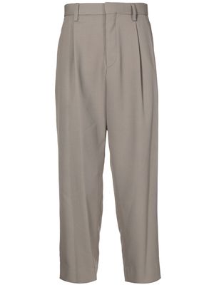 Kolor cropped tapered-leg trousers - Grey