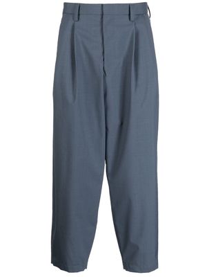Kolor cropped tapered trousers - Blue