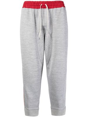 Kolor cropped track pants - Grey