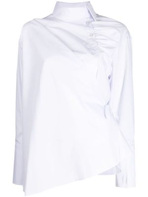 Kolor deconstructed asymmetric blouse - White