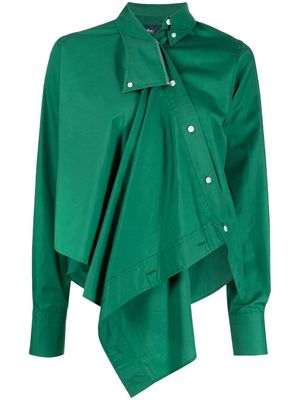 Kolor deconstructed cotton shirt - Green