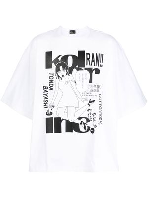 Kolor graphic-print T-shirt - White