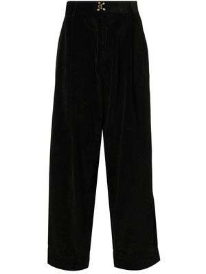 Kolor high-waist wide-leg trousers - Black