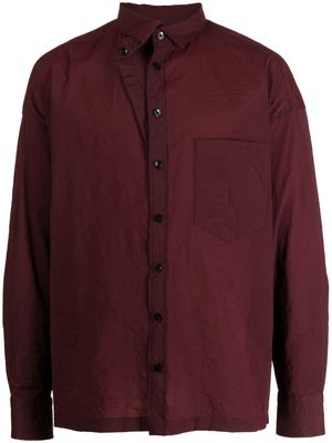 Kolor long-sleeve shirt - Red