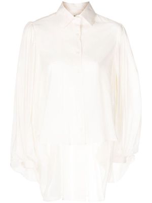 Kolor pleated-rear blouse - White