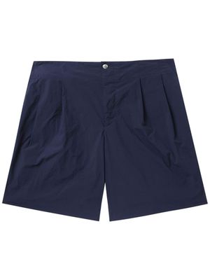Kolor pleated tailored shorts - Blue