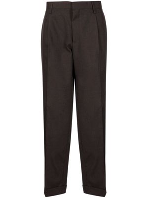Kolor pleated tapered trousers - Brown