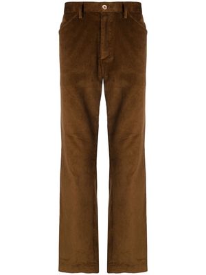 Kolor wide-leg corduroy trousers - Brown