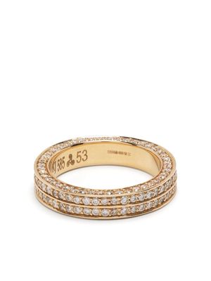 Kolours 14kt yellow gold diamond eternity ring