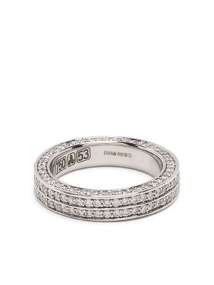 Kolours 18kt white gold diamond eternity ring - Silver