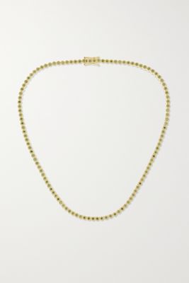 KOLOURS JEWELRY - Hexagon Medium 18-karat Gold Diamond Tennis Necklace - one size