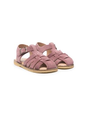 Konges Sløjd caged-design suede sandals - Pink