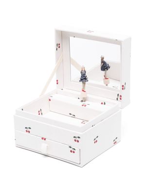 Konges Sløjd cherry-print cotton treasure box - Neutrals