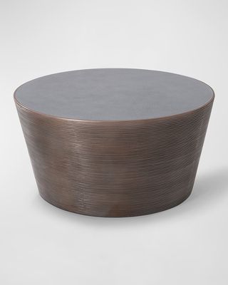 Kono Bronze Finish Concrete Top Coffee Table