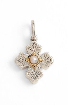 Konstantino Cultured Pearl Charm in Sterling Silver/Pearl