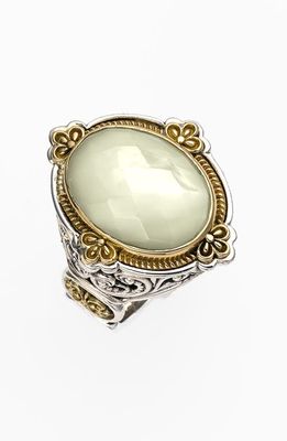 Konstantino 'Selene' Semiprecious Stone Ring in Silver/Gold