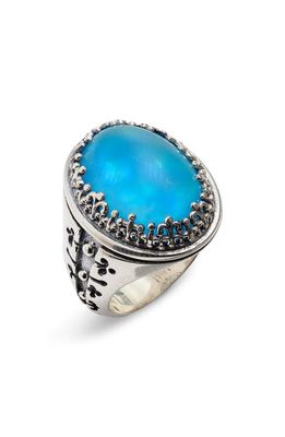Konstantino Sterling Silver Mother-of-Pearl Doublet Ring in Opal