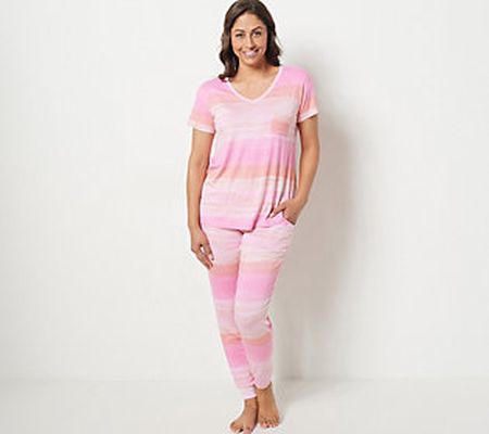 Koolaburra by UGG Petite Relaxed V-Neck Tee and Slim Pant Set