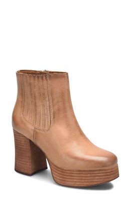 Kork-Ease® Platform Bootie in Brown Fullgrain 