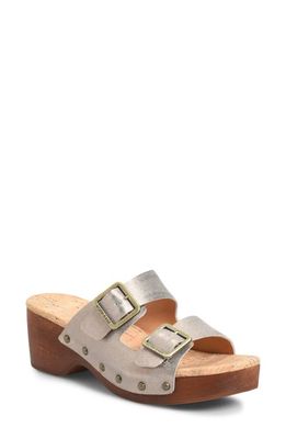 Kork-Ease Saffron Slide Sandal in Gold Metallic
